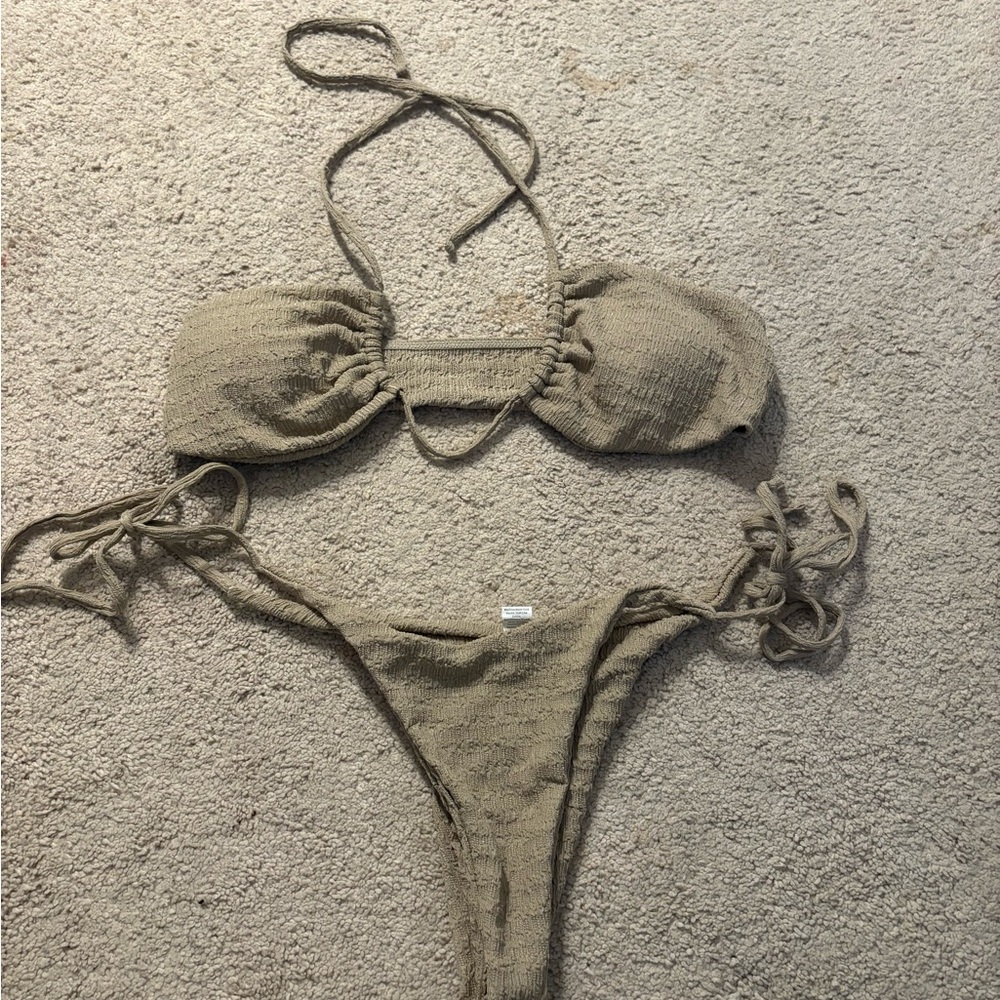 SHEIN Tan Bikini Set